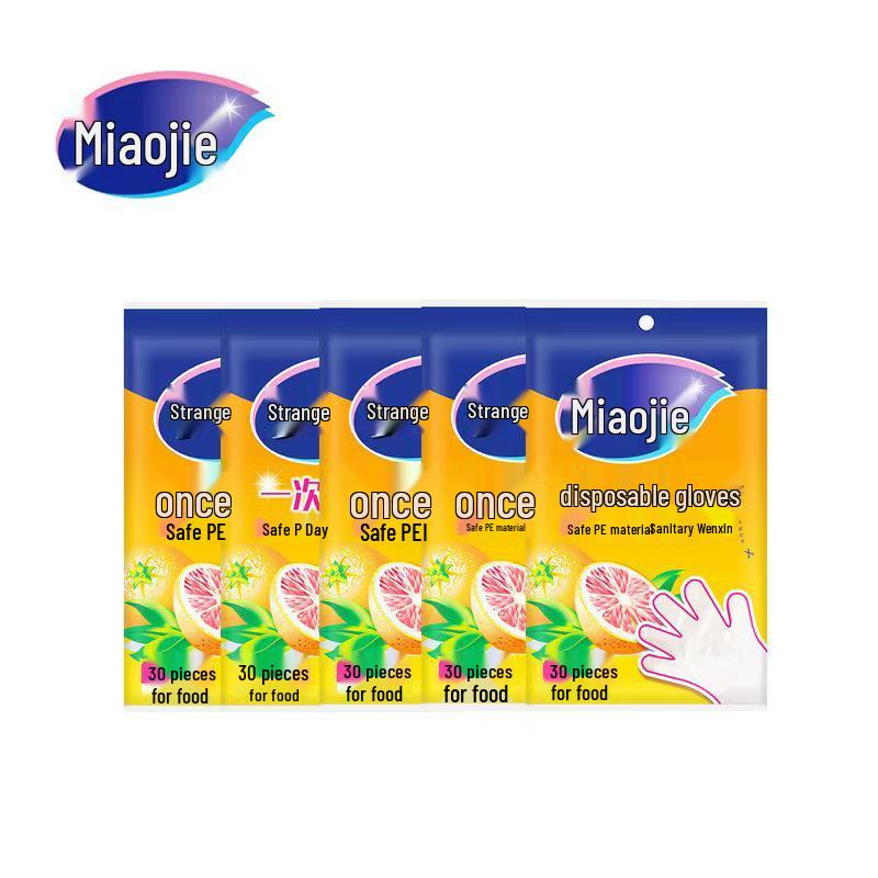 Miao Jie Household Disposable PE Gloves, Pull-Out, 30pcs, Safe, Hygienic, Transparent, Dustproof Regular
Miao Jie Household Disposable PE Gloves, Pull-Out, 30pcs, Safe, Hygienic, Transparent, Dustproof Regular