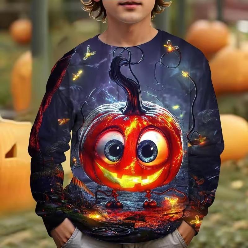 Хэллоуин Мальчики Футболка Принт Тыква Осень Длинный Рукав Футболка Повседневный Детский Топ Уличная Удобная Детская Одежда 140
Хэллоуин Мальчики Футболка Принт Тыква Осень Длинный Рукав Футболка Повседневный Детский Топ Уличная Удобная Детская Одежда 140