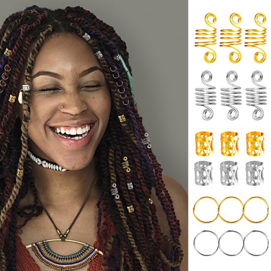 Yousheng 60Pcs Braids Cuffs Rings Gloss Hair Extension Anti-fall Headdress Anti-rust Silver Golden Color Dreadlock Beads Adjustable Cuffs 60pcs
Yousheng 60Pcs Braids Cuffs Rings Gloss Hair Extension Anti-fall Headdress Anti-rust Silver Golden Color Dreadlock Beads Adjustable Cuffs 60pcs