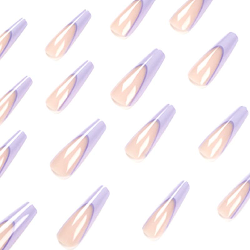 Wear Nail French Purple Long Ballet Nail Art Nail Nail Paste Finished Product Removable Nail Nail Piece
Wear Nail French Purple Long Ballet Nail Art Nail Nail Paste Finished Product Removable Nail Nail Piece