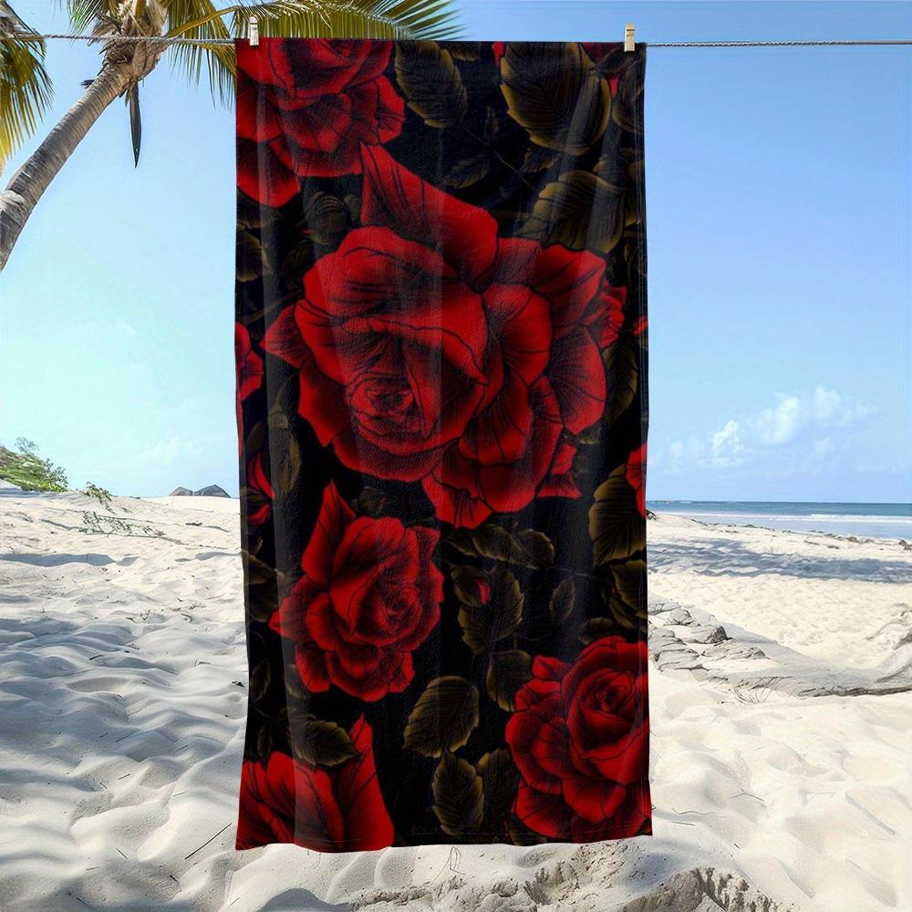 Red Roses Black Floral Quick Dry Towel, Soft Absorbent for Beach Pool Camping Bathroom W30*H60(CM)
Red Roses Black Floral Quick Dry Towel, Soft Absorbent for Beach Pool Camping Bathroom W30*H60(CM)