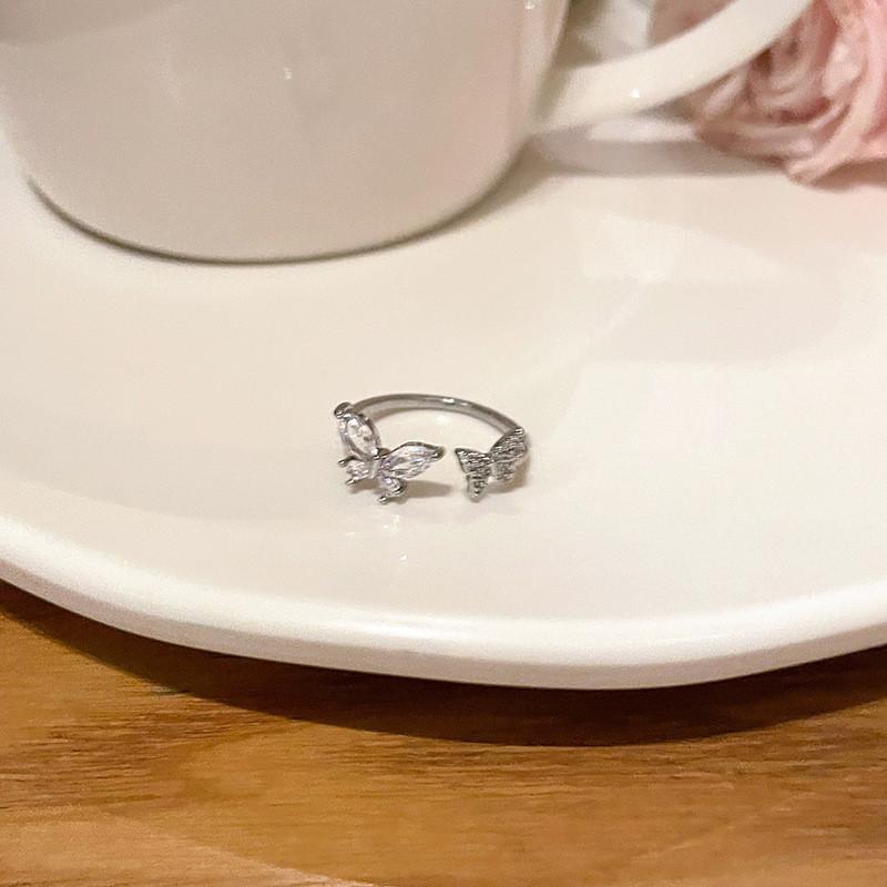 And Modern Chic Silver Plated Adjustable Butterfly Ring Perfect For Gift Giving
And Modern Chic Silver Plated Adjustable Butterfly Ring Perfect For Gift Giving