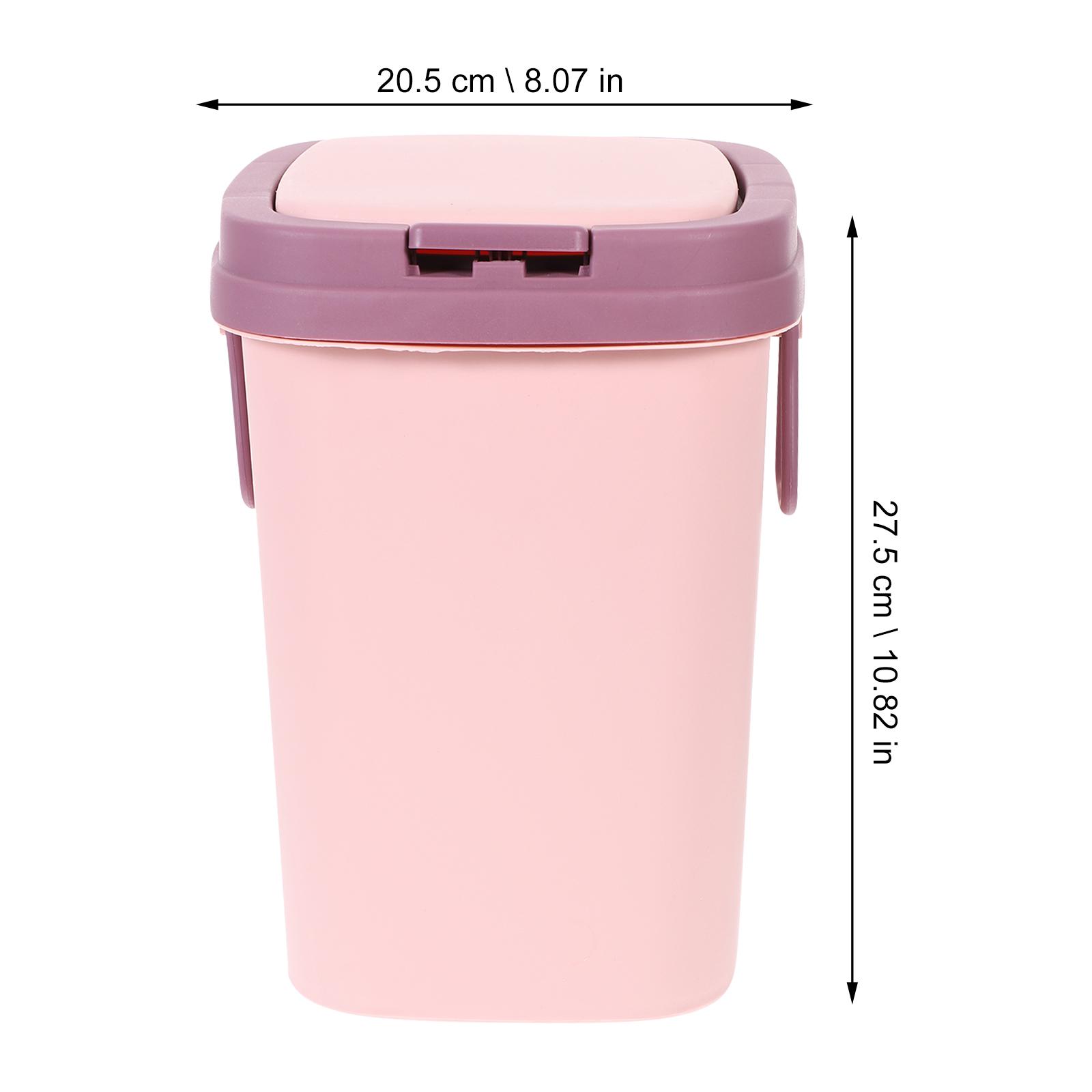 1pc Push-Button Flip Top Trash Can 5L Pink Square Plastic Garbage Bin For Kitchen Bathroom Living Room Odor-Proof Silent рожевий
1pc Push-Button Flip Top Trash Can 5L Pink Square Plastic Garbage Bin For Kitchen Bathroom Living Room Odor-Proof Silent рожевий