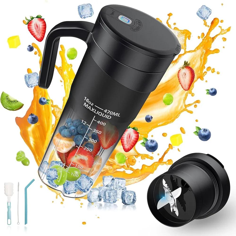 Portable Fruit Juicer 6 sharp Blades Rechargeable Personal Multifunctional Handheld Mini Blender Cup for Shakes and Smoothies білий
Portable Fruit Juicer 6 sharp Blades Rechargeable Personal Multifunctional Handheld Mini Blender Cup for Shakes and Smoothies білий