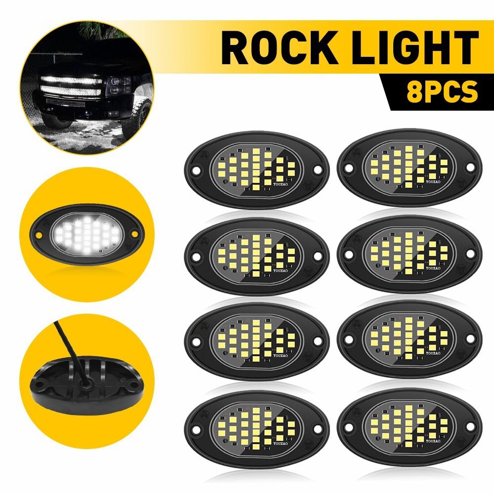 8X White LED Rock Lights Underbody Trail Rig Glow Lamp For Offroad SUV Pickup Tr
8X White LED Rock Lights Underbody Trail Rig Glow Lamp For Offroad SUV Pickup Tr