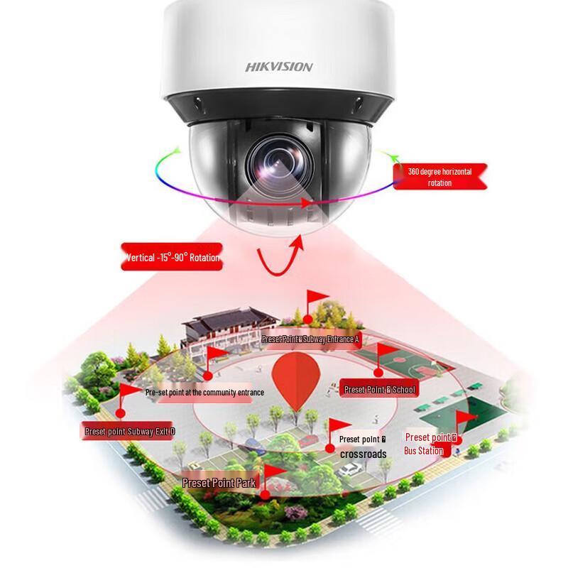 HIKVISION 2MP 12x Optical Zoom PoE PTZ Dome Camera CN plug (adapter included)
HIKVISION 2MP 12x Optical Zoom PoE PTZ Dome Camera CN plug (adapter included)