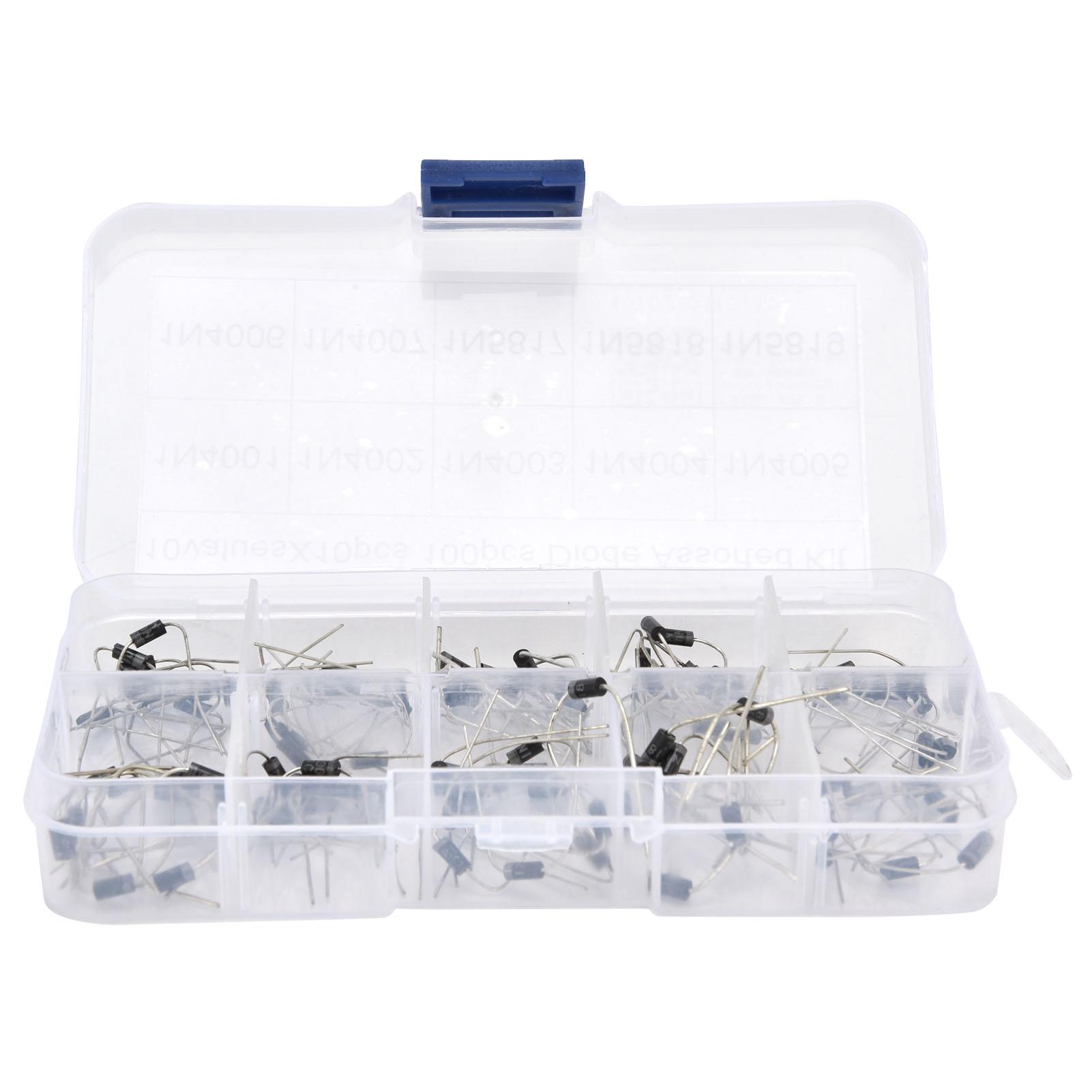 100pcs Rectifier Diode Assorted Kit 1N4001‑1N5819 Electronic Components Industrial Supply
100pcs Rectifier Diode Assorted Kit 1N4001‑1N5819 Electronic Components Industrial Supply