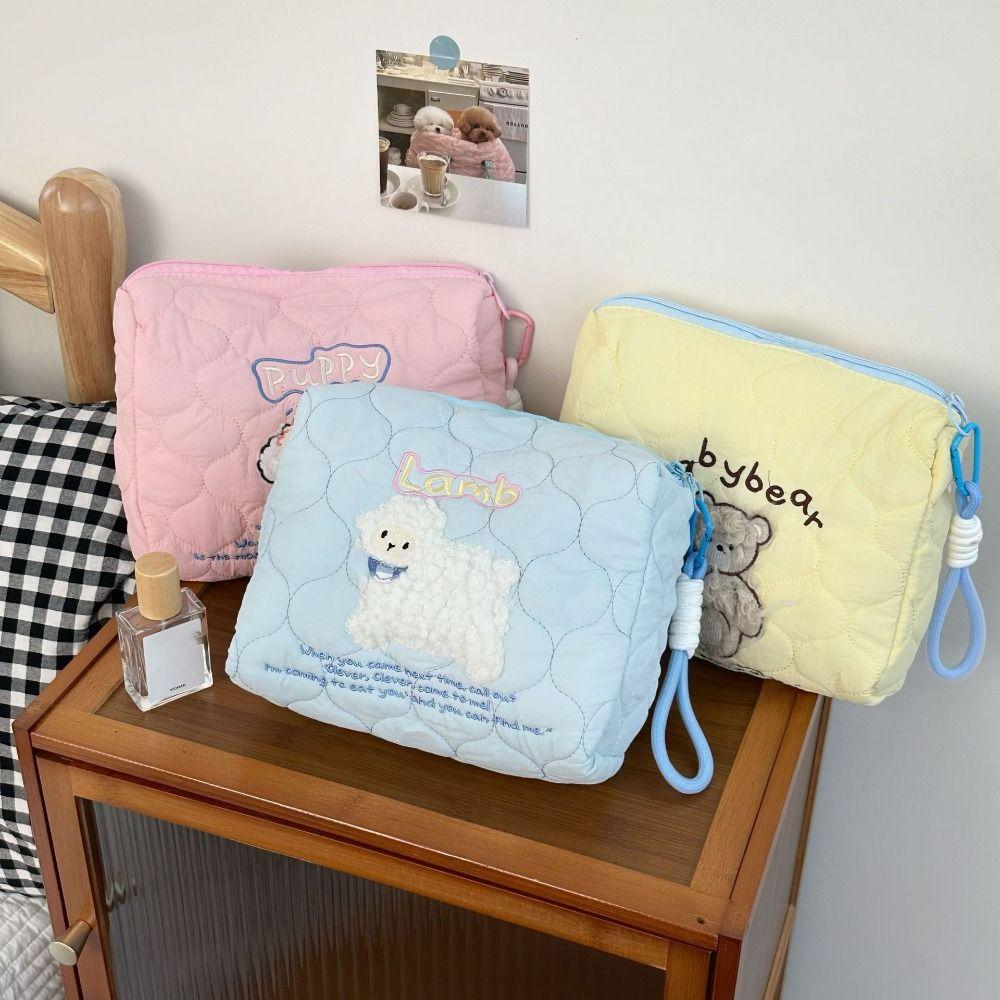 Multifunctional Embroidery Cosmetic Bag Puppy Skincare Storage Bag Toiletry Organizer Travel рожевий
Multifunctional Embroidery Cosmetic Bag Puppy Skincare Storage Bag Toiletry Organizer Travel рожевий