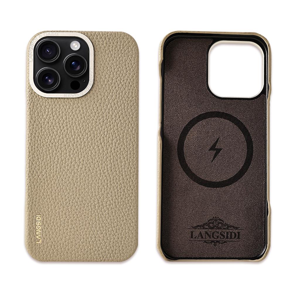For Magsafe Case for iPhone 15 16 Pro Max Promax 16Pro Natural Cowhide Lychee Leather with Metal Frame Magnetic Back Cover iPhone 16 Pro Max
For Magsafe Case for iPhone 15 16 Pro Max Promax 16Pro Natural Cowhide Lychee Leather with Metal Frame Magnetic Back Cover iPhone 16 Pro Max