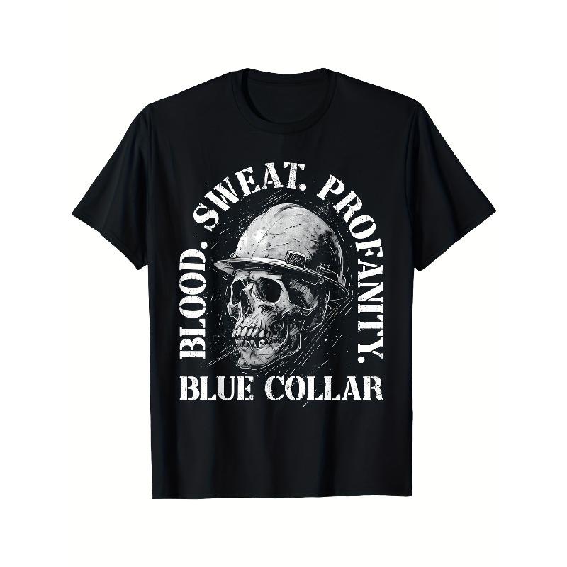 European sizes Blood Sweat Profanity Construction Worker Skull Blue Collar T Shirt Same Style Summer Shirt Sleeved Printed T Shirt S чёрный
European sizes Blood Sweat Profanity Construction Worker Skull Blue Collar T Shirt Same Style Summer Shirt Sleeved Printed T Shirt S чёрный