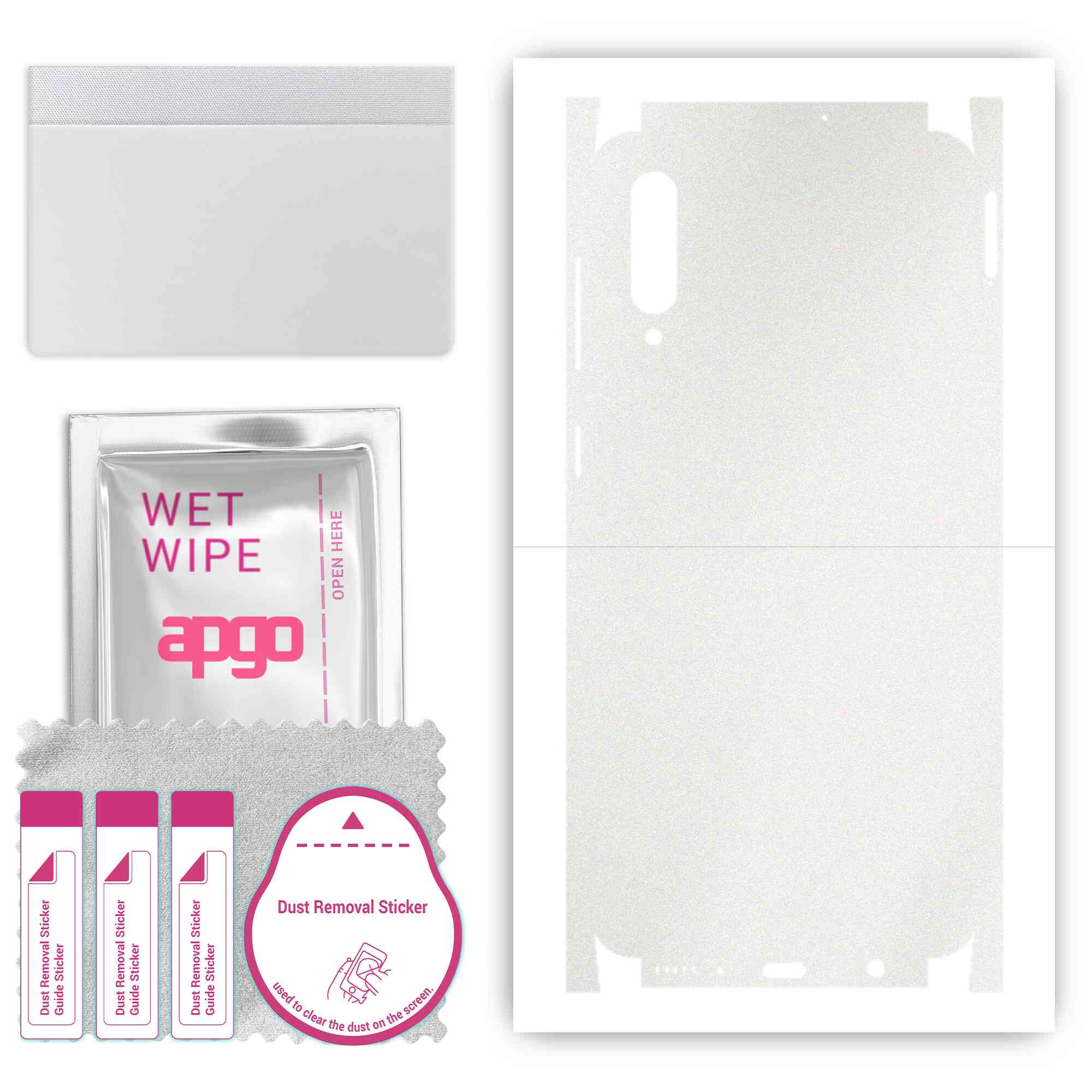 Apgo Protective Skin Sticker for the back+sides compatible with Samsung Galaxy A30s, Full Wrap Film, Foil, Vinyl - Pattern Matte Transparent
Apgo Protective Skin Sticker for the back+sides compatible with Samsung Galaxy A30s, Full Wrap Film, Foil, Vinyl - Pattern Matte Transparent