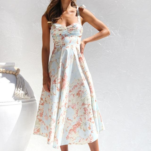 Платье QICED Slim Waistline V-образным вырезом с принтом Halter средней длины для женщин XL
Платье QICED Slim Waistline V-образным вырезом с принтом Halter средней длины для женщин XL