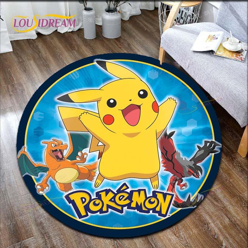Cartoon Pokemon Print Children Pikachu Carpet Area Rugs Round Carpet for Living Room Floor Mat Flannel Anti-Slip Mat Room Decor 150cm
Cartoon Pokemon Print Children Pikachu Carpet Area Rugs Round Carpet for Living Room Floor Mat Flannel Anti-Slip Mat Room Decor 150cm