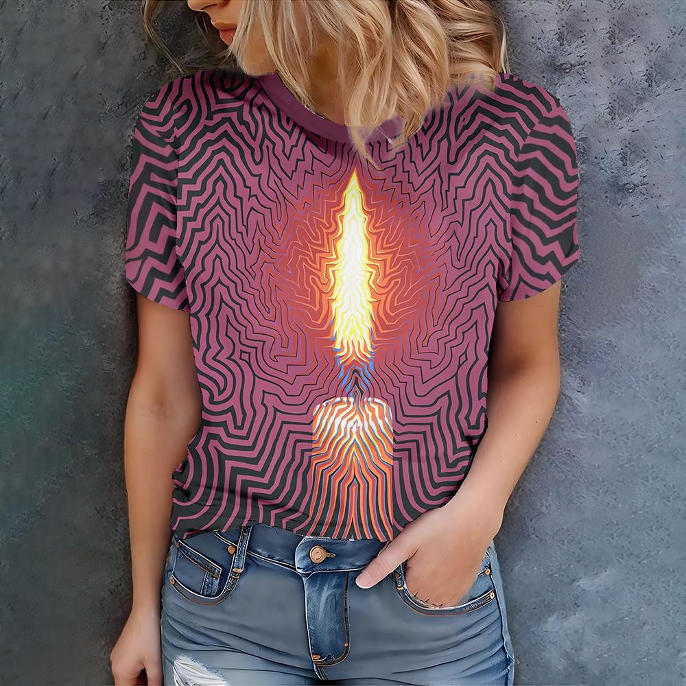 Flame Maze Design Women s Deep Purple T-shirt - Modern Casual Art Style Summer Round Neck Short Sleeve 6XL
Flame Maze Design Women s Deep Purple T-shirt - Modern Casual Art Style Summer Round Neck Short Sleeve 6XL