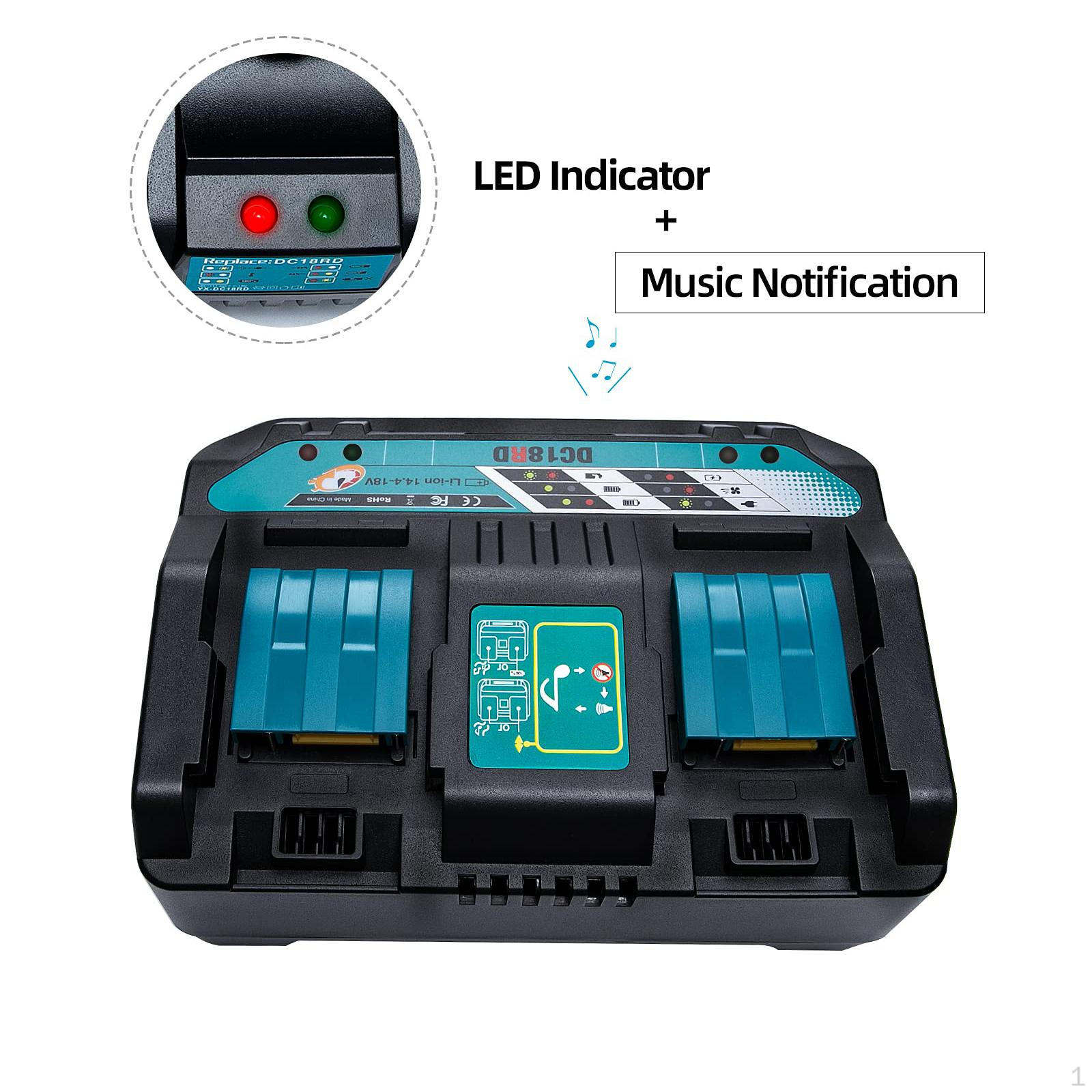 DC18RD Battery Charger Professional Spare Part for 14.4V18V BL1415N BL1860B
DC18RD Battery Charger Professional Spare Part for 14.4V18V BL1415N BL1860B