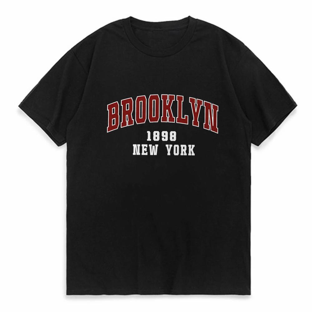 Brooklyn 1898 New York City Letter Prints T Shirt Men Women Clothes TShirts Loose Summer Tshirt Cotton Breathable Short Sleeve 4XL
Brooklyn 1898 New York City Letter Prints T Shirt Men Women Clothes TShirts Loose Summer Tshirt Cotton Breathable Short Sleeve 4XL