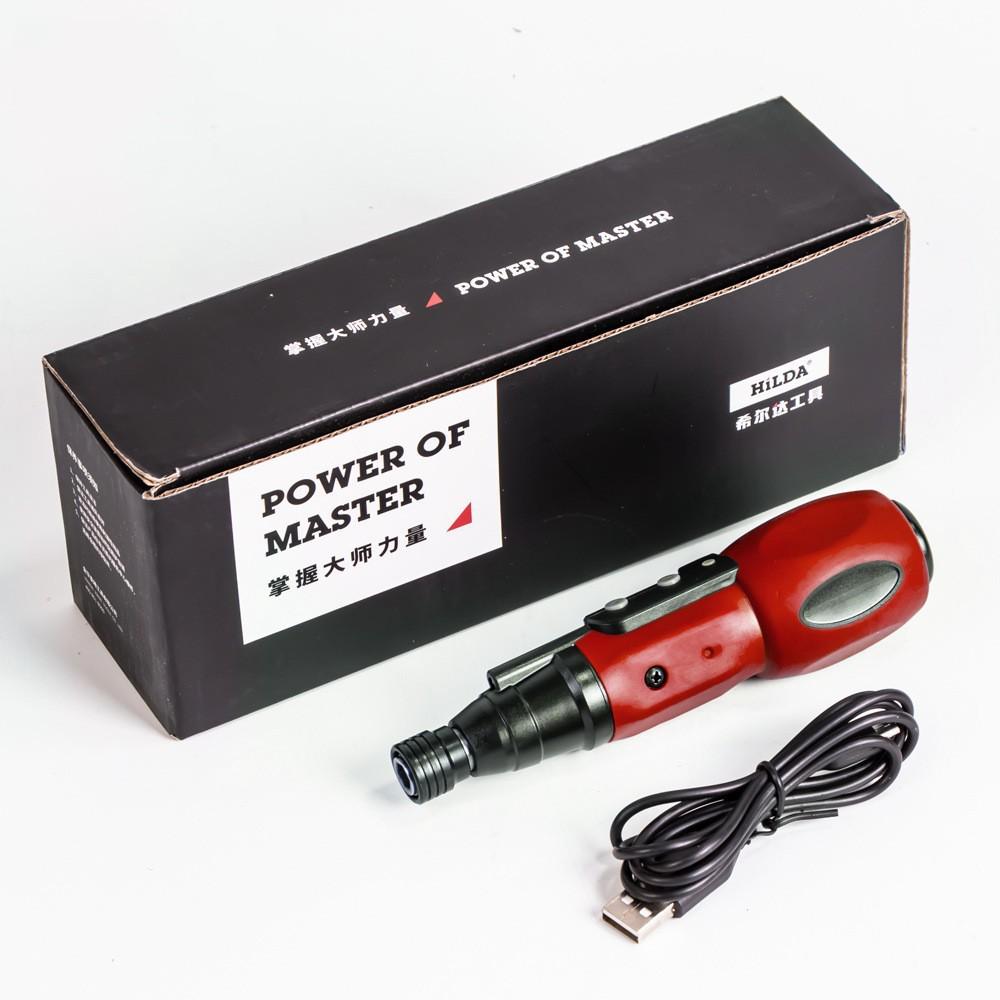 Hilda 3.6V USB Rechargeable Mini Electric Screwdriver Set with Magnetic Charging
Hilda 3.6V USB Rechargeable Mini Electric Screwdriver Set with Magnetic Charging