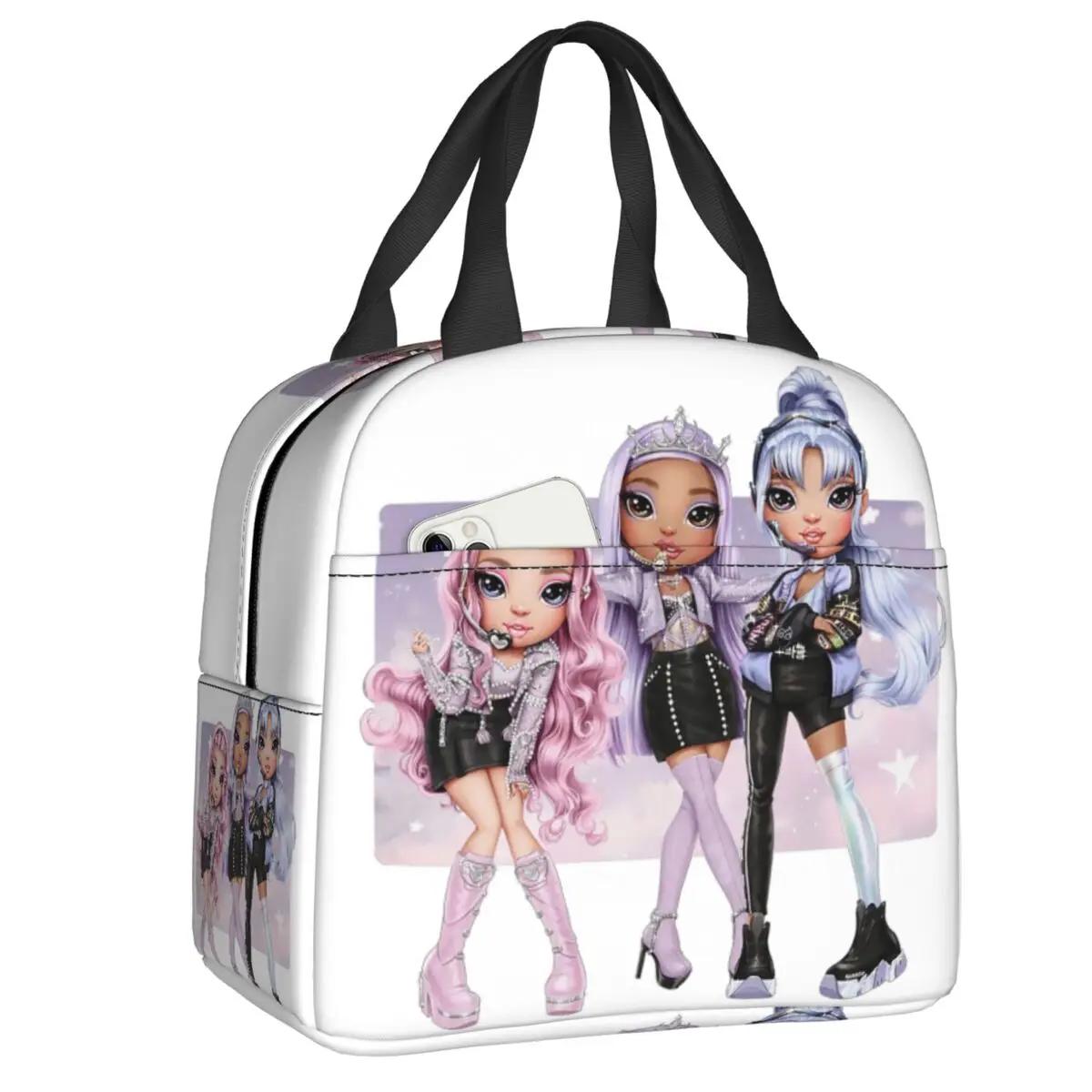 Изолированная сумка для ланча Rainbow High Sisters для женщин, герметичная, RH KPOP, термосумка для бенто, для детей, школьников, для ланча 22x20x13CM бежевый
Изолированная сумка для ланча Rainbow High Sisters для женщин, герметичная, RH KPOP, термосумка для бенто, для детей, школьников, для ланча 22x20x13CM бежевый