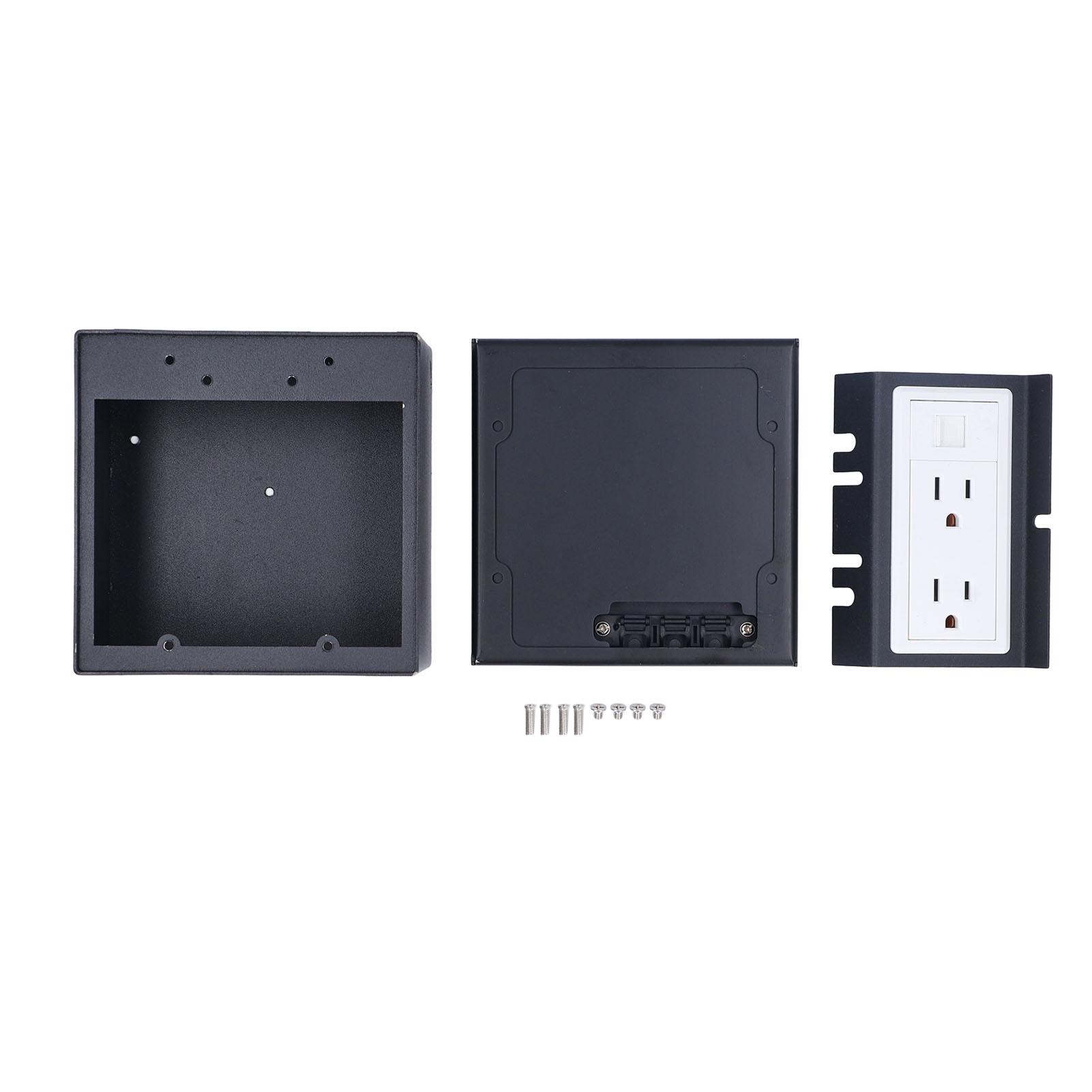 Recessed Floor Socket 2 AC Outlets and Computer Port Black Stainless Steel Power Outlet Box for
Recessed Floor Socket 2 AC Outlets and Computer Port Black Stainless Steel Power Outlet Box for