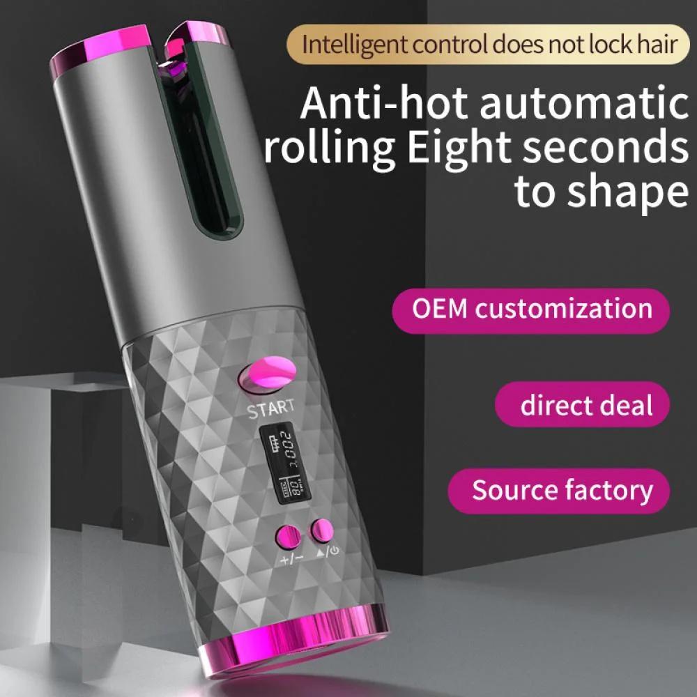 JFQ-01 Automatic Curling Iron Rotating Hair Curler Wand LCD Display Ceramic Wave Hair Curler Gold
JFQ-01 Automatic Curling Iron Rotating Hair Curler Wand LCD Display Ceramic Wave Hair Curler Gold
