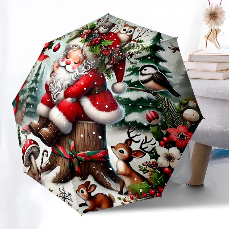 1pc Christmas Gingerbread House & Snowy Scene Auto-Open Close Umbrella, Foldable Design, 8-Rib Iron Frame, Outdoor Use, Festive Gift for Fans, Travele
1pc Christmas Gingerbread House & Snowy Scene Auto-Open Close Umbrella, Foldable Design, 8-Rib Iron Frame, Outdoor Use, Festive Gift for Fans, Travele