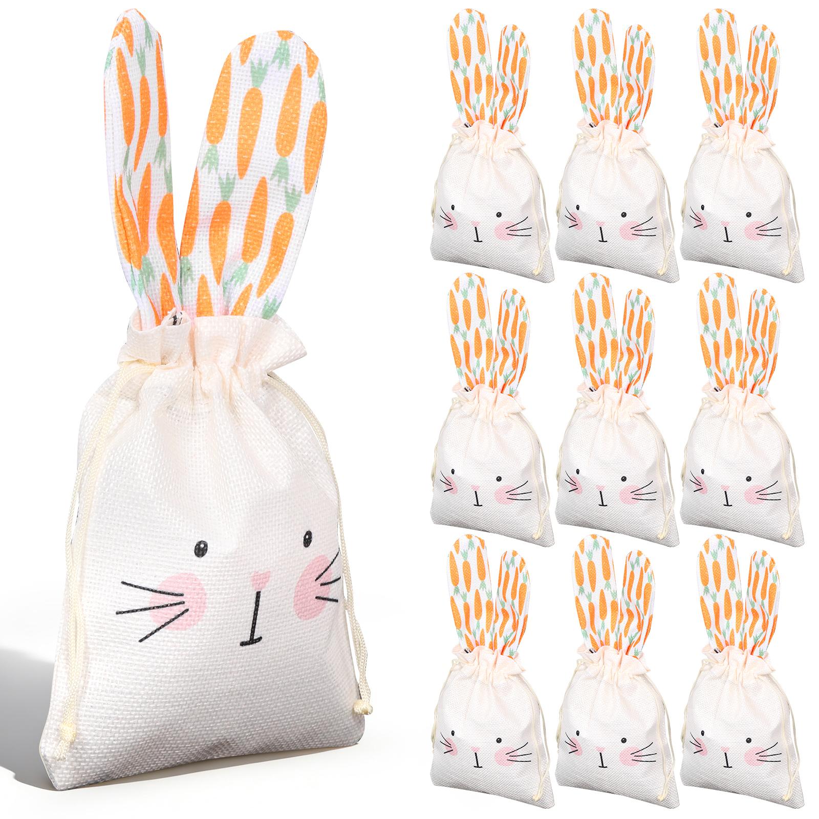 10Pcs Easter Bunny Gift Bags Reusable Durable Easter Egg Snack Storage Bags Rabbit Candy Pouch for Snack Candy Party Favor 28.5x13.5cm
10Pcs Easter Bunny Gift Bags Reusable Durable Easter Egg Snack Storage Bags Rabbit Candy Pouch for Snack Candy Party Favor 28.5x13.5cm