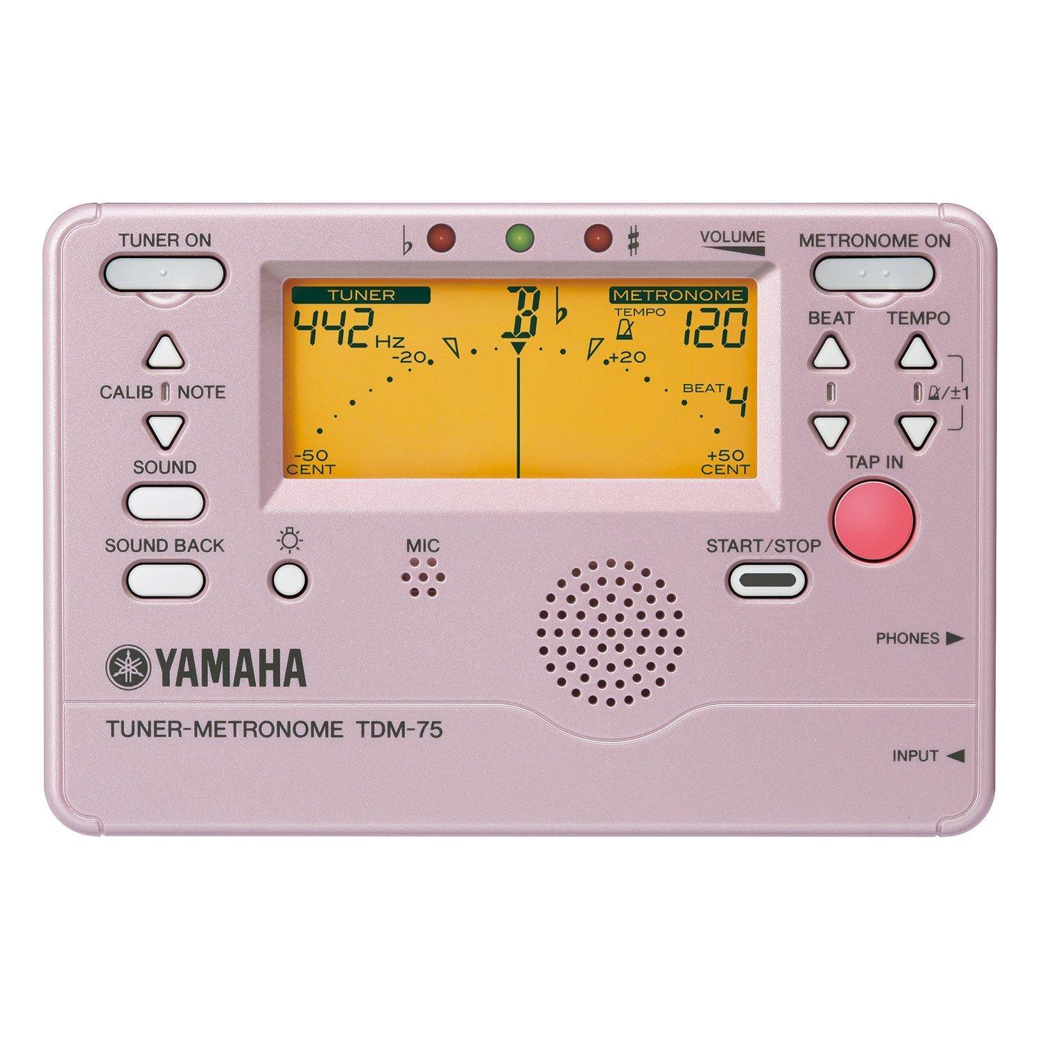 YAMAHA Tuner Platinum Metronome, Pink, TDM-75PP
YAMAHA Tuner Platinum Metronome, Pink, TDM-75PP