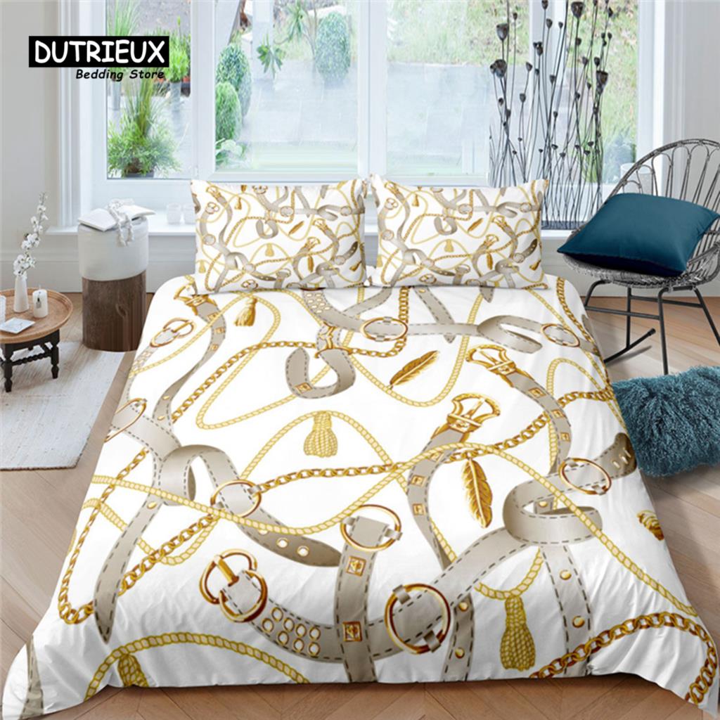 Comforter Home Living Luxury 3D Belts And Chains Print 2/3Pcs Soft And Kid Bedding Set Queen And King Eu/Us/Au Size Comforter (quilt)-EU Single(135*200cm)3pcs
Comforter Home Living Luxury 3D Belts And Chains Print 2/3Pcs Soft And Kid Bedding Set Queen And King Eu/Us/Au Size Comforter (quilt)-EU Single(135*200cm)3pcs