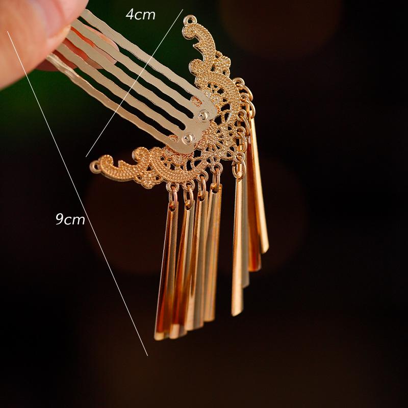 Ancient Chinese Tassel Hairpin - Hanfu & Tang Style Hair Comb Accessory
Ancient Chinese Tassel Hairpin - Hanfu & Tang Style Hair Comb Accessory