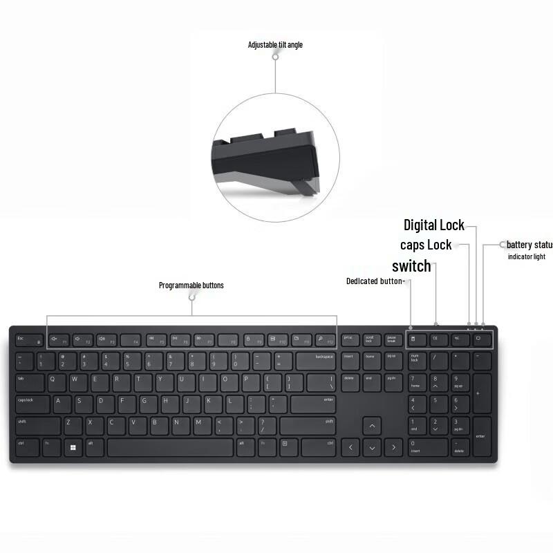 DELL KB500 Wireless Silent Keyboard
DELL KB500 Wireless Silent Keyboard