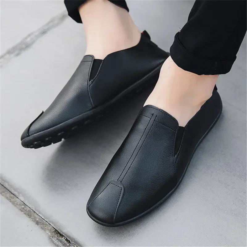 Men Loafers Shoes Spring Fashion Boat Footwear Man Leather Moccasins Shoes Man Casual Comfy Drive Shoes Business Oxford Sneaker 38 чорний
Men Loafers Shoes Spring Fashion Boat Footwear Man Leather Moccasins Shoes Man Casual Comfy Drive Shoes Business Oxford Sneaker 38 чорний