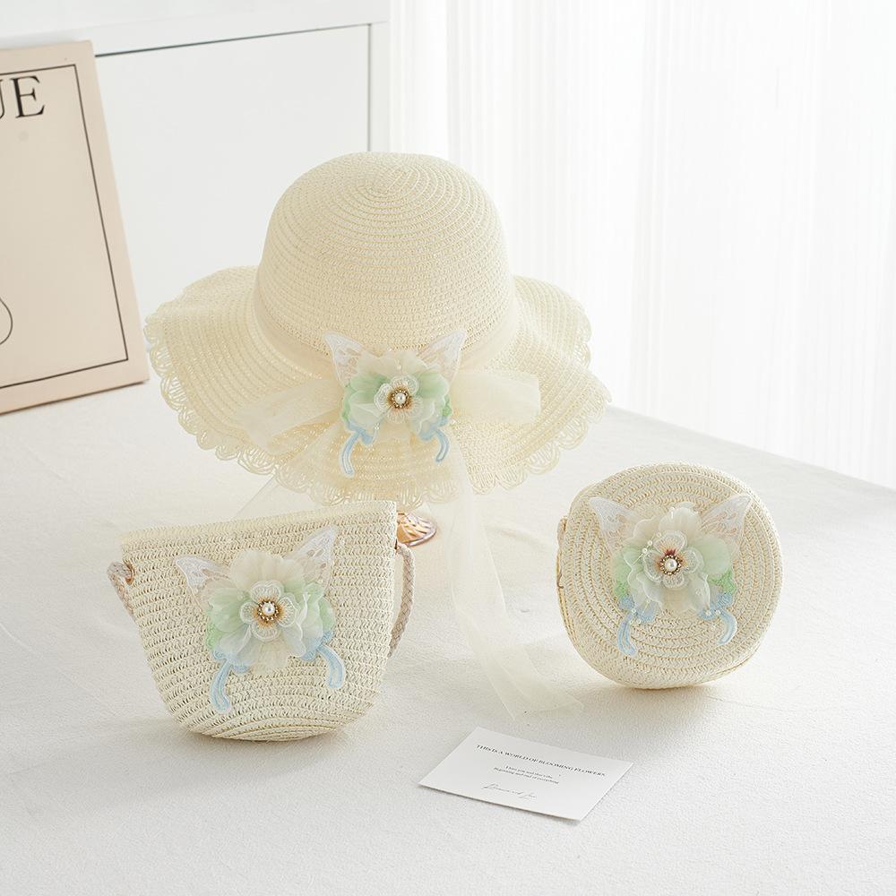Girl Summer Straw Sun Hat And Bag 2pcs/set Breathable Wide Brim Beach Cap Children Girls Bucket Hat for Sun Protection
Girl Summer Straw Sun Hat And Bag 2pcs/set Breathable Wide Brim Beach Cap Children Girls Bucket Hat for Sun Protection