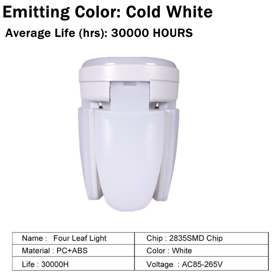 Светодиодная лампа E27, светодиодная лампа, вентилятор переменного тока 110 В 220 В, бомба 28 Вт, складная светодиодная лампа, лампада для домашнего потолочного освещения, панель для декора комнаты Cold White