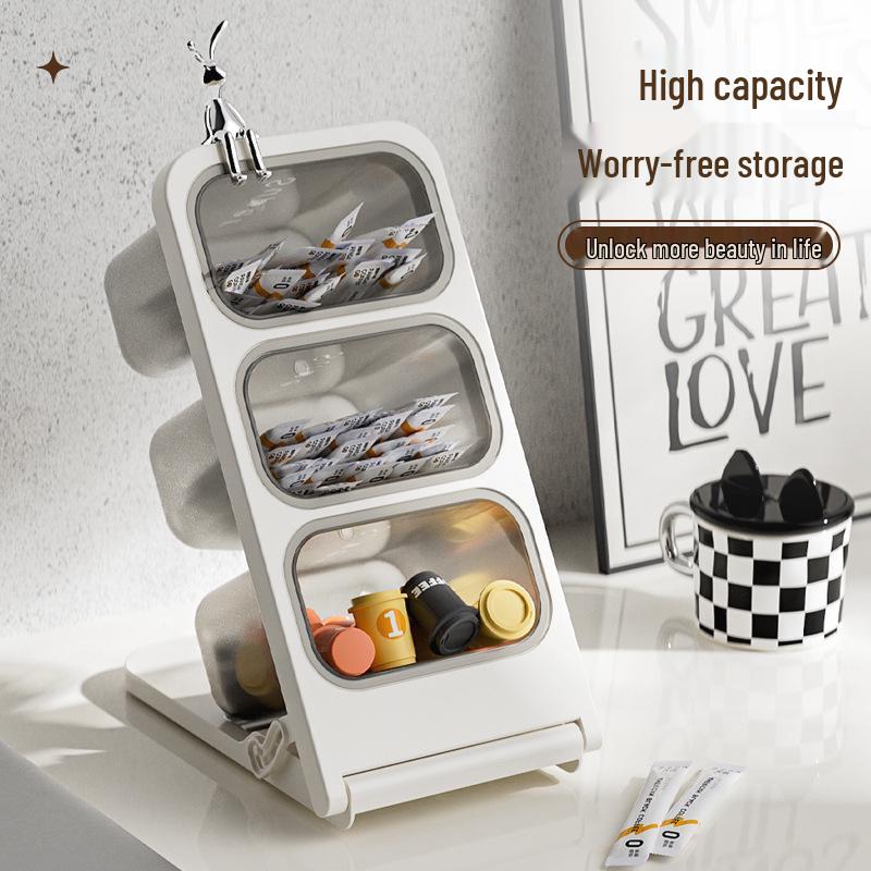 Multi-layer Coffee, Tea, and Snack Storage Organizer Box Tea Bag Storage Box Small
Multi-layer Coffee, Tea, and Snack Storage Organizer Box Tea Bag Storage Box Small