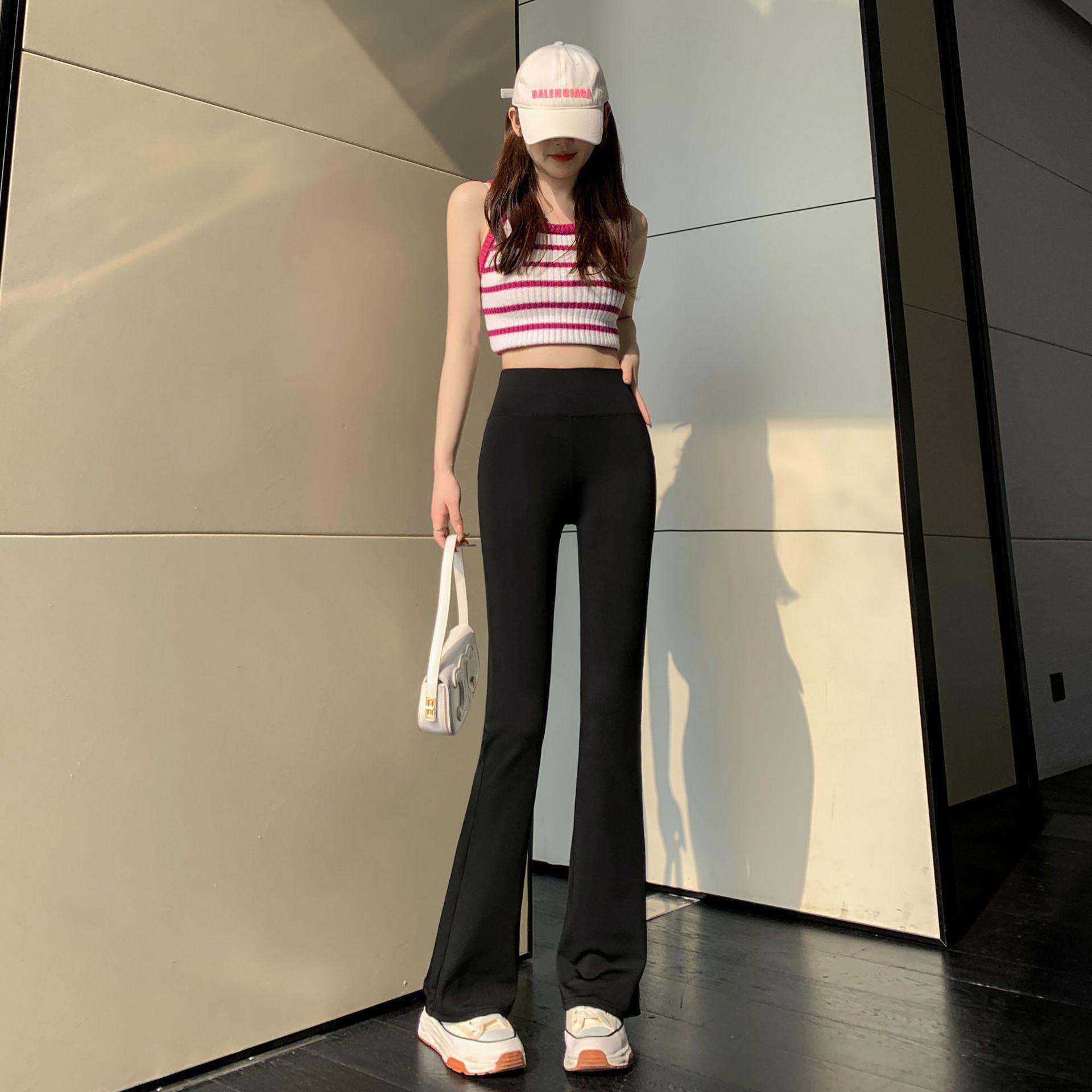 Чорні розкльошені штани для йоги з високою посадкою для жінок: Оксамит, Підтягуючий живіт, Схуднюючий, Ідеальний для весни, осені та зими XL, Spring and Autumn Thin Style-Regular чорний
Чорні розкльошені штани для йоги з високою посадкою для жінок: Оксамит, Підтягуючий живіт, Схуднюючий, Ідеальний для весни, осені та зими XL, Spring and Autumn Thin Style-Regular чорний