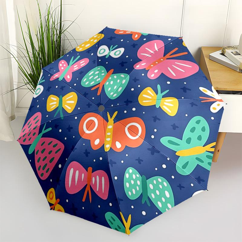 1pc Colorful Butterflies Automatic Umbrella Portable Home Essential Umbrella, Iron Umbrella Structure Suitable for All Seasons yy251123180
1pc Colorful Butterflies Automatic Umbrella Portable Home Essential Umbrella, Iron Umbrella Structure Suitable for All Seasons yy251123180