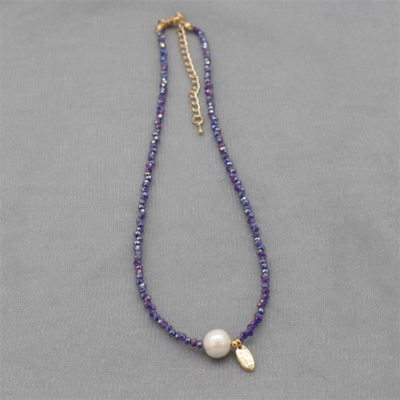 Natural Fresh Water Baroque Pearl Necklace Fashion Shiny Crystal Glass Beads Boho Colorful Choker Pendant Collar Female Jewelry
Natural Fresh Water Baroque Pearl Necklace Fashion Shiny Crystal Glass Beads Boho Colorful Choker Pendant Collar Female Jewelry