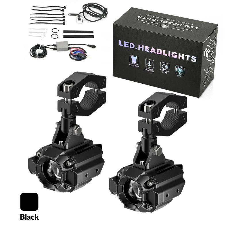 Motorcycle Lane-Splitting LED Dual-Color Spotlight Kit for 12~100V Electric Vehicles Set with Wire Control Kit - Black чёрный/серебряный серый
Motorcycle Lane-Splitting LED Dual-Color Spotlight Kit for 12~100V Electric Vehicles Set with Wire Control Kit - Black чёрный/серебряный серый