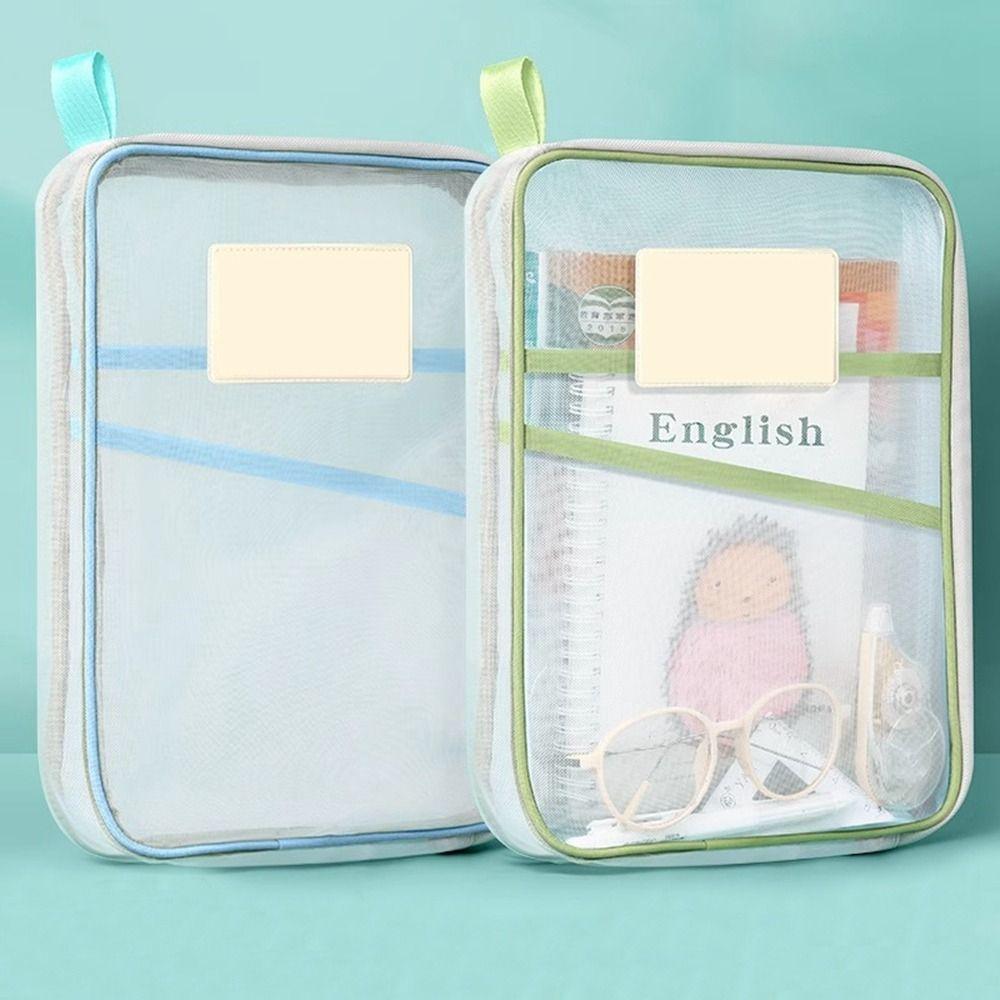 Nylon Mesh Mesh Zipper Pouch Bag Multifunctional Document Bag School Office Supplies синій
Nylon Mesh Mesh Zipper Pouch Bag Multifunctional Document Bag School Office Supplies синій