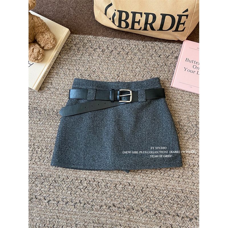 Kumikumi Fancy Pure Color Thick Wool High Waist Skirt Women s Autumn Slimming Versatile Hip Skirt Skirt Dark gray XL
Kumikumi Fancy Pure Color Thick Wool High Waist Skirt Women s Autumn Slimming Versatile Hip Skirt Skirt Dark gray XL
