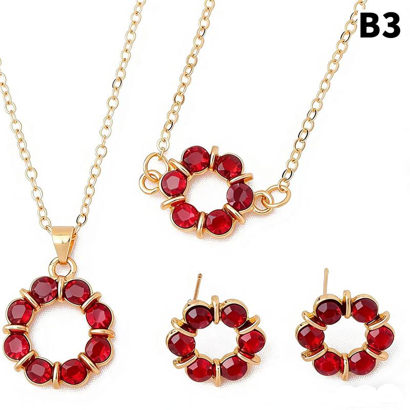 Necklace Earrings Set Rhinestone Crystal Design Women Pendant Chain Fashion Style Jewelry Set Anniversary Gift B3
Necklace Earrings Set Rhinestone Crystal Design Women Pendant Chain Fashion Style Jewelry Set Anniversary Gift B3