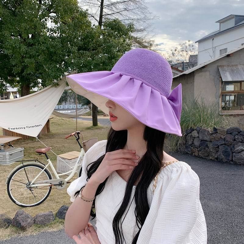 New Arrival Sun-Proof Cut Out Knitted Fisherman Hat Summer UV Protection Color Plastic Bows Storage Pocket Cap Color glue pocket cap purple
New Arrival Sun-Proof Cut Out Knitted Fisherman Hat Summer UV Protection Color Plastic Bows Storage Pocket Cap Color glue pocket cap purple
