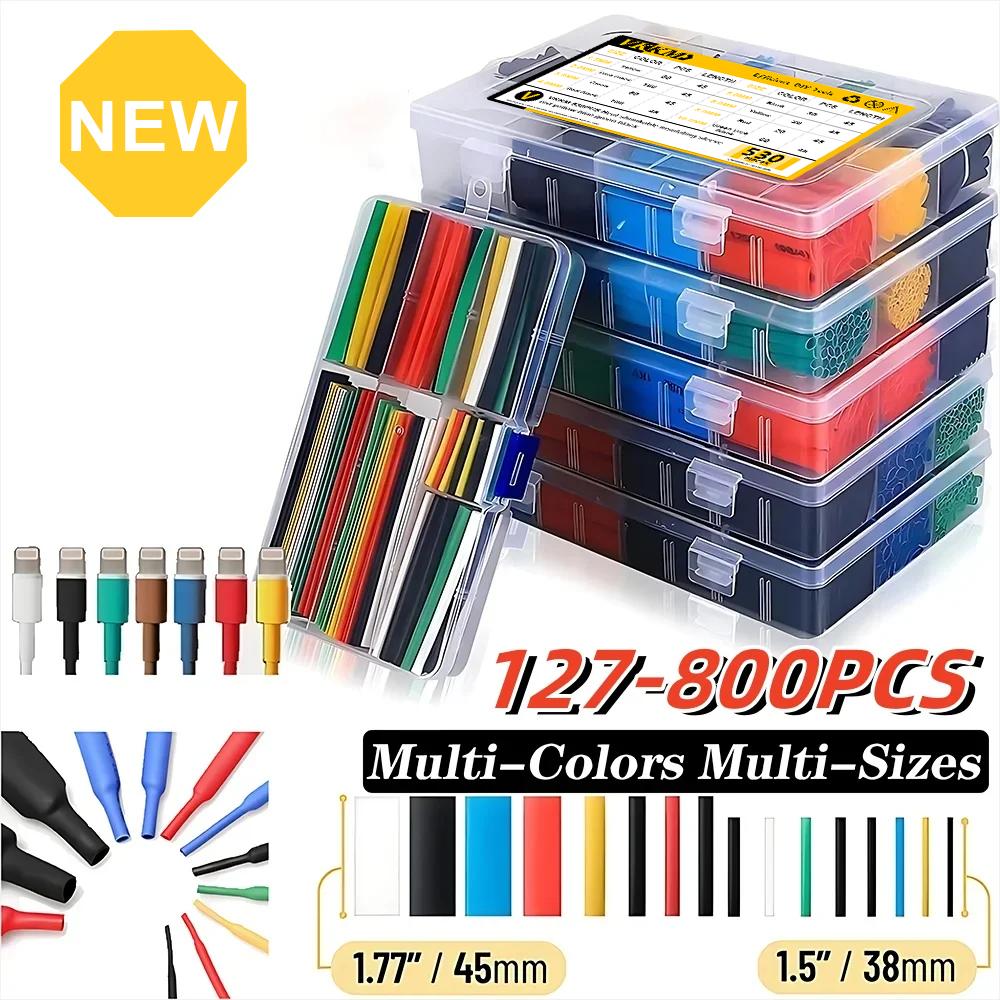VKKM Multi-Color Heat Shrink Tubing Kit - 127-800PCS, Versatile Sizes and Colors for All Your Electrical and DIY Projects
VKKM Multi-Color Heat Shrink Tubing Kit - 127-800PCS, Versatile Sizes and Colors for All Your Electrical and DIY Projects