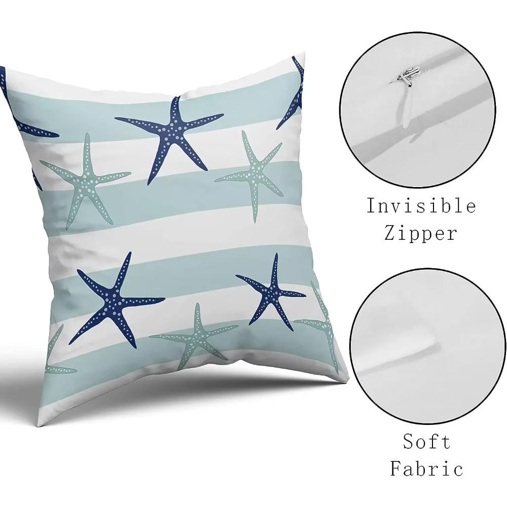 Nautical Starfish Pillow Covers X Inch Summer Coastal Pillow Cases Farmhouse Outdoor Decor Navy Blue Cushion Covers Set of 30x30cm небо синє кольору
Nautical Starfish Pillow Covers X Inch Summer Coastal Pillow Cases Farmhouse Outdoor Decor Navy Blue Cushion Covers Set of 30x30cm небо синє кольору