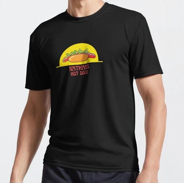 Nathan s Hotdogs Active T-Shirt Funny Size Mode American T-shirt M
Nathan s Hotdogs Active T-Shirt Funny Size Mode American T-shirt M