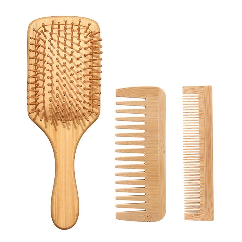 3pcs Practical Natural Bamboo Hair Brush and Wide Tooth Comb for Hair Styling Tool Hair Detangler for Men Women 1
3pcs Practical Natural Bamboo Hair Brush and Wide Tooth Comb for Hair Styling Tool Hair Detangler for Men Women 1
