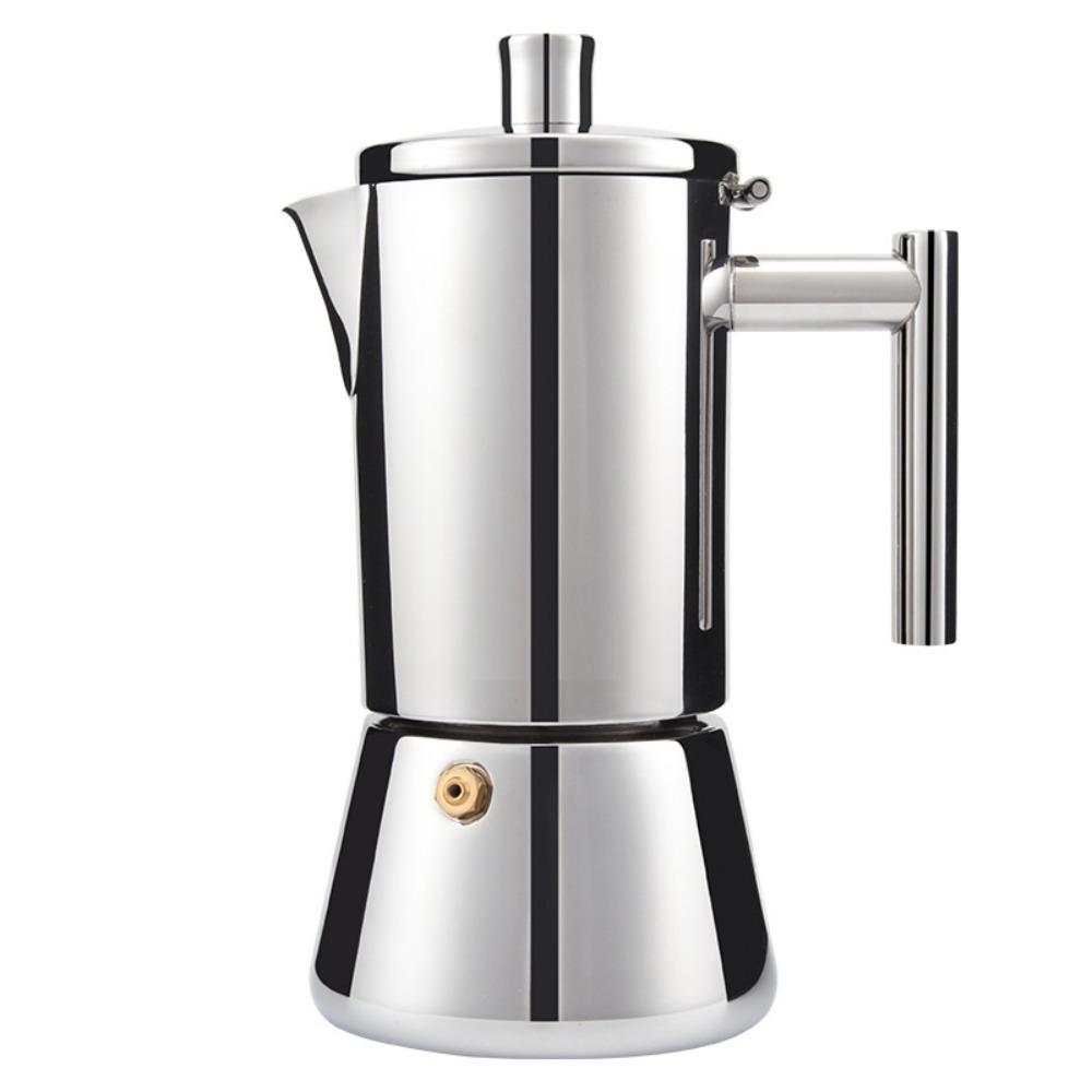 Antioxidant Mocha Pot 200/300/600 ML Espresso Maker Pot Italian Coffee Pot Induction Cooker 300 ml срібний
Antioxidant Mocha Pot 200/300/600 ML Espresso Maker Pot Italian Coffee Pot Induction Cooker 300 ml срібний