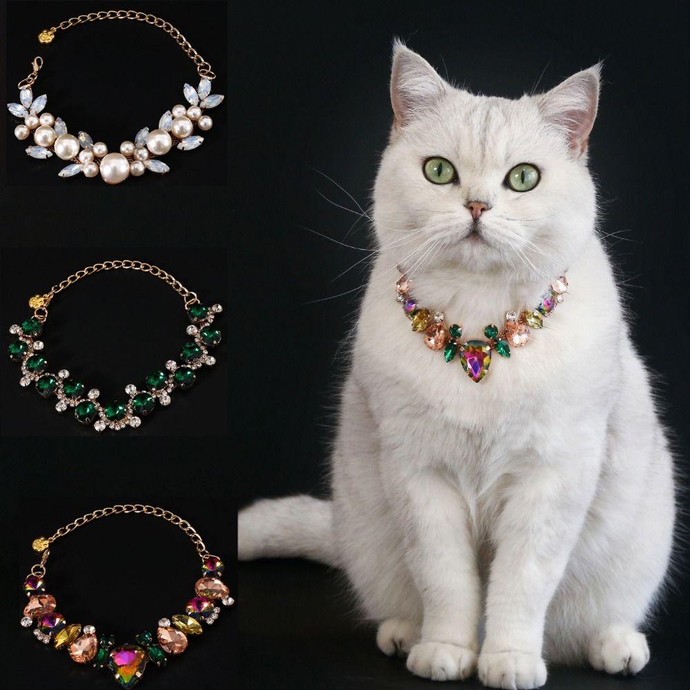 Adjustable Pet Necklace Sweet Cat Crystal Choker Cat Rhinestone Collar Wedding S-Style A
Adjustable Pet Necklace Sweet Cat Crystal Choker Cat Rhinestone Collar Wedding S-Style A