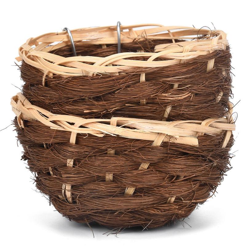 Hand Woven Bird Nest for Outdoors Hummingbird House Hanging Bird House Bird Cage Resting Place Wall-Mounted Outdoor Birdhouse
Hand Woven Bird Nest for Outdoors Hummingbird House Hanging Bird House Bird Cage Resting Place Wall-Mounted Outdoor Birdhouse