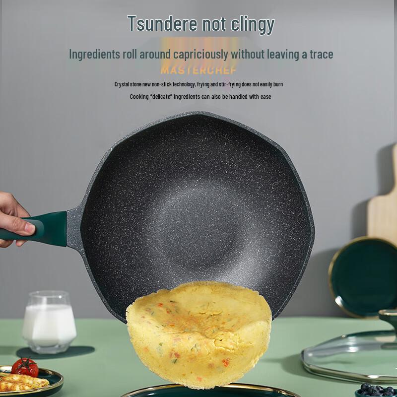 ASD Non-stick Maifan Stone Octagonal Wok
ASD Non-stick Maifan Stone Octagonal Wok